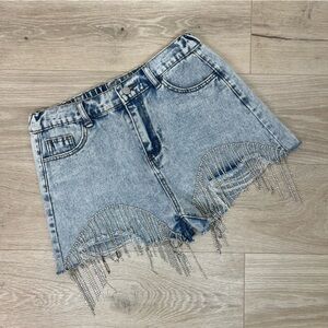 NEW Savanna Jane Hall Of Fame Rhinestone Shorts